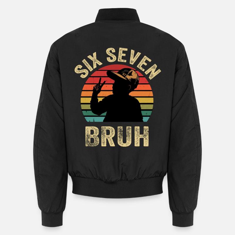 SixSeven Broth Silhouette rétro Bomber unisexe
