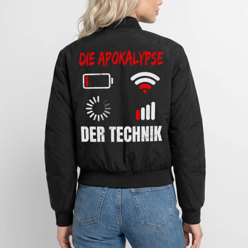 Coder DIE APOKALYPSE DER TECHNIK LUSTIG Unisex Bomberjacke