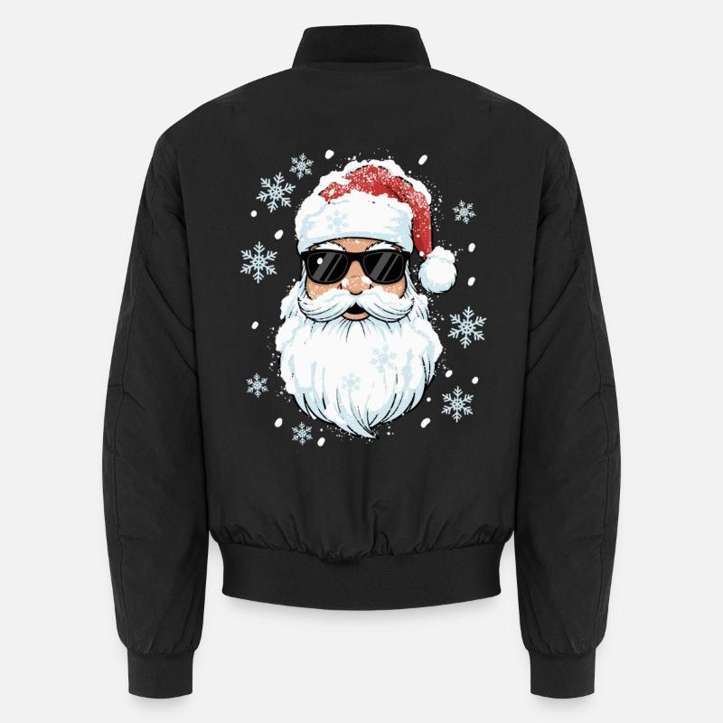 Cool Santa - Weihnachtsmann mit Sonnenbrille Unisex Bomberjacke
