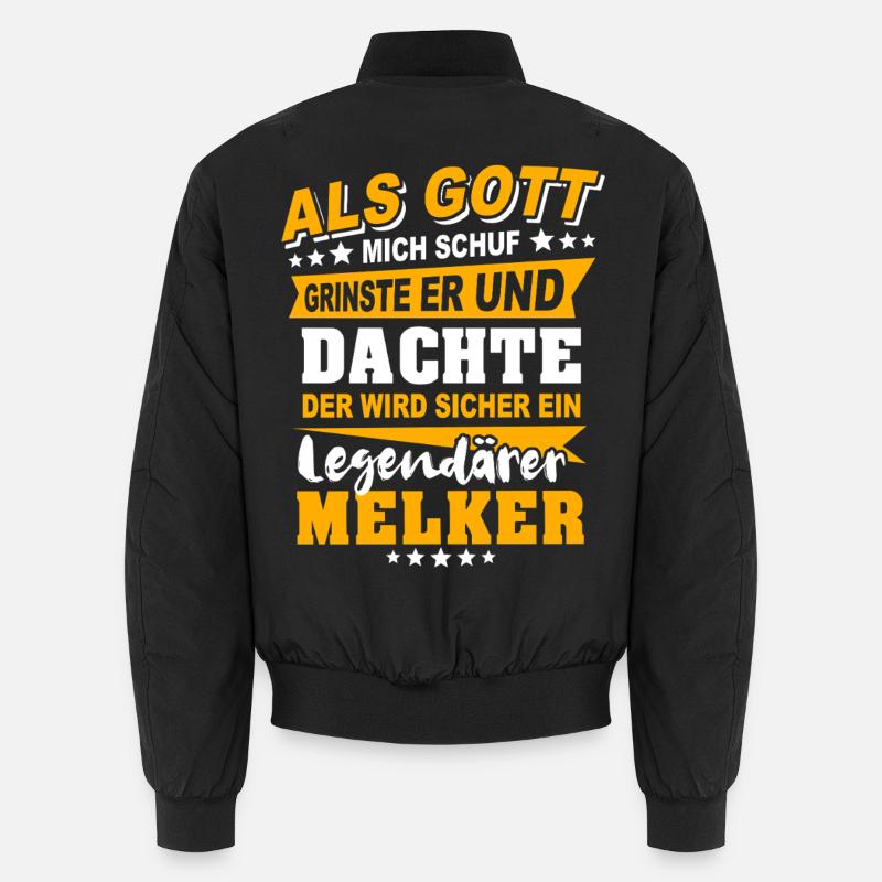 Melker Sayings - Unisex Bomber Jacket - black