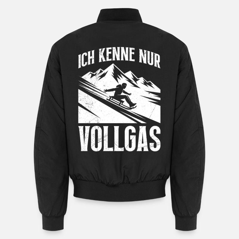 Sled Training I ONLY KNOW FULL THROTTLE FUNNY Unisex Bomber Jacket