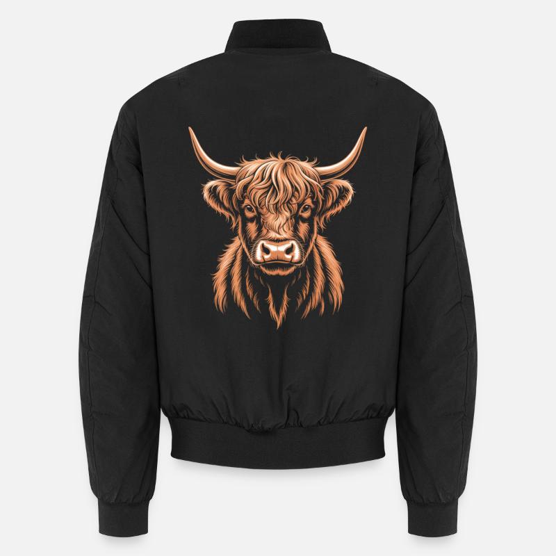 Scottish Highland cattle Unisex Bomber Jacket