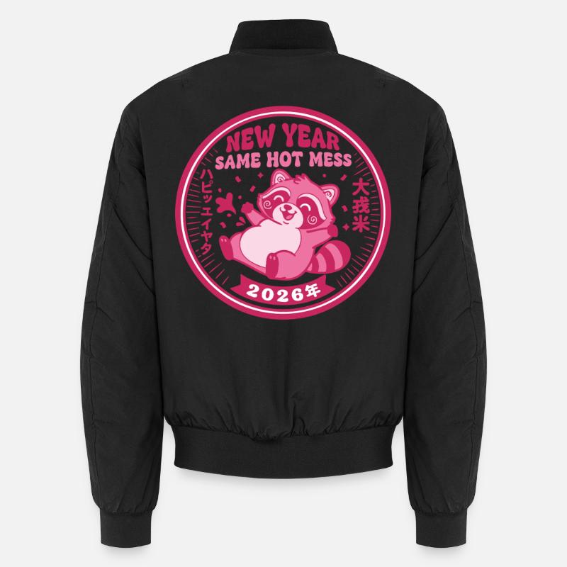 Neujahr Same Hot Mess 2026 Feier Unisex Bomberjacke
