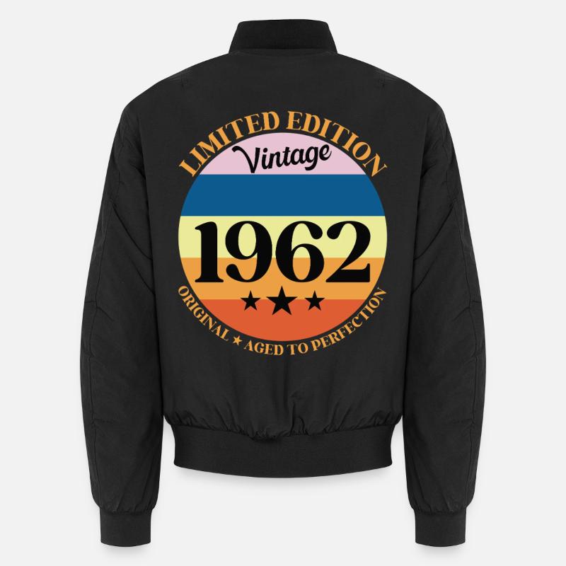 1962 Vintage Geburtstagsgeschenk 62 Unisex Bomberjacke