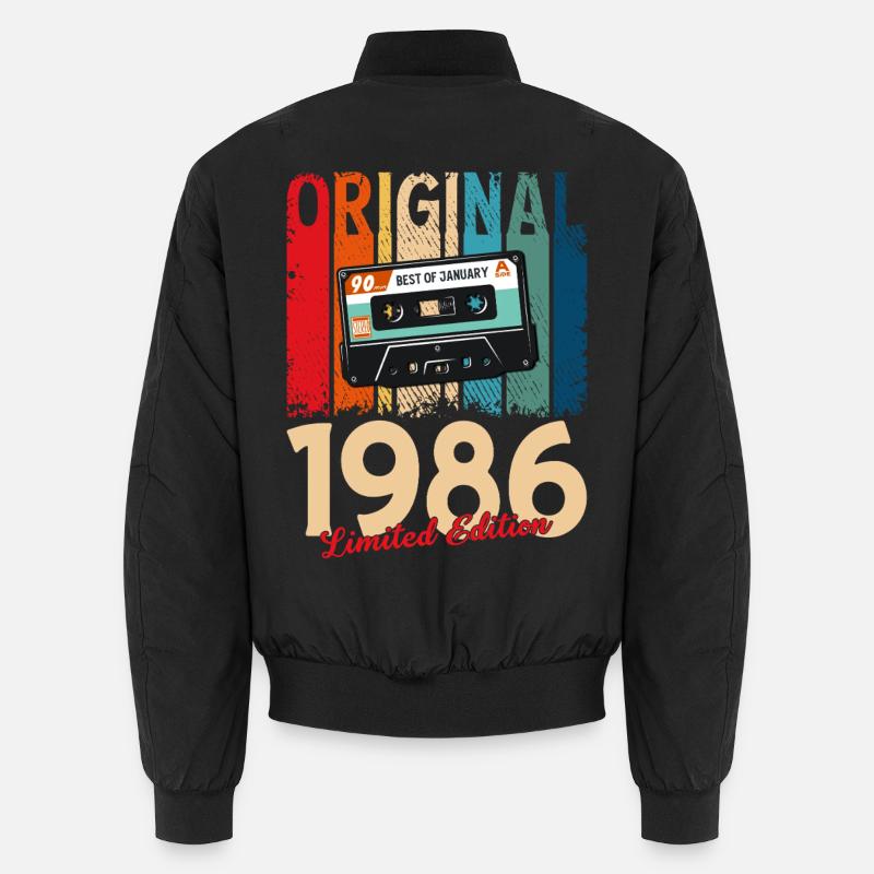 Cassette du 40e anniversaire janvier 1986 Bomber unisexe