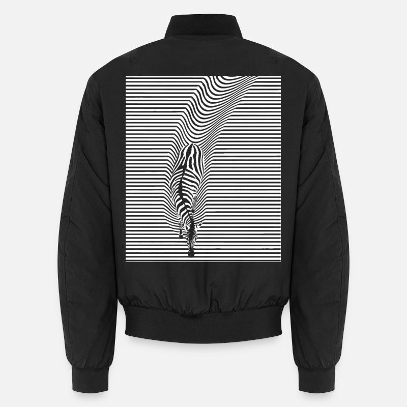 Zebra Kunst Unisex Bomberjacke