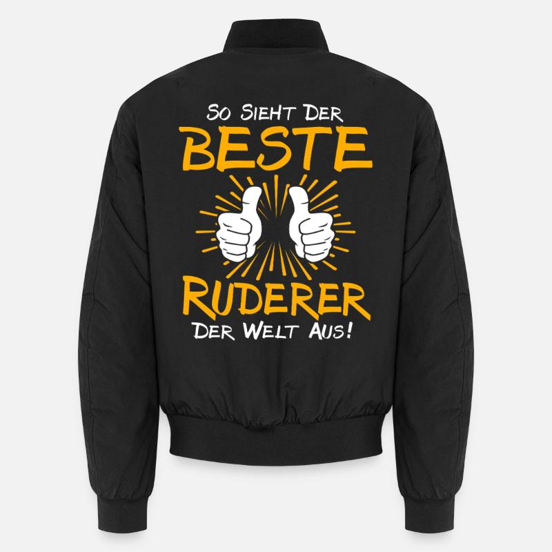 Rower Gift Idea - Unisex Bomber Jacket - black