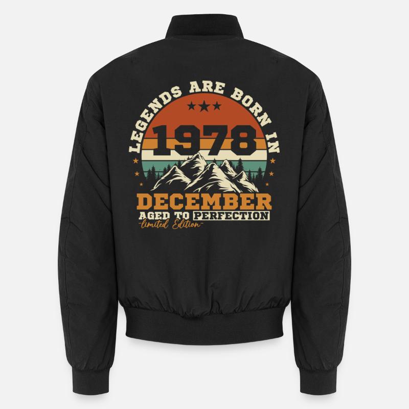 Dezember 1978 Vintage Geburtstagsgeschenk Unisex Bomberjacke