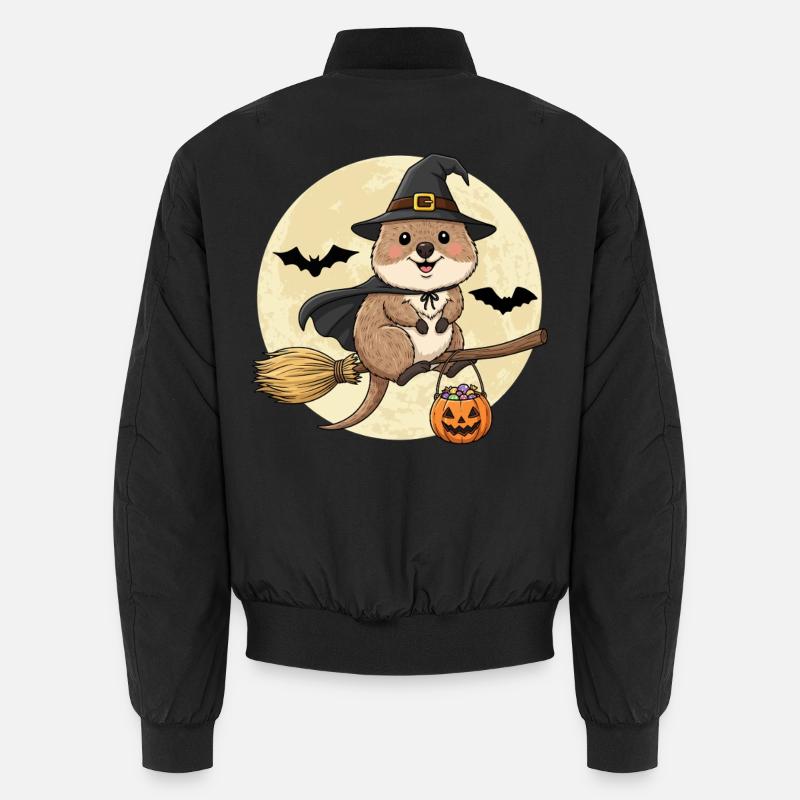 Douce Sorcière Quokka Halloween Bomber unisexe