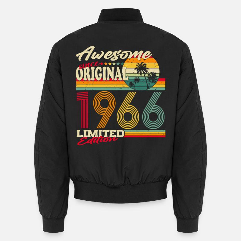 Original 1966 Vintage Retro Birthday Gift Unisex Bomber Jacket