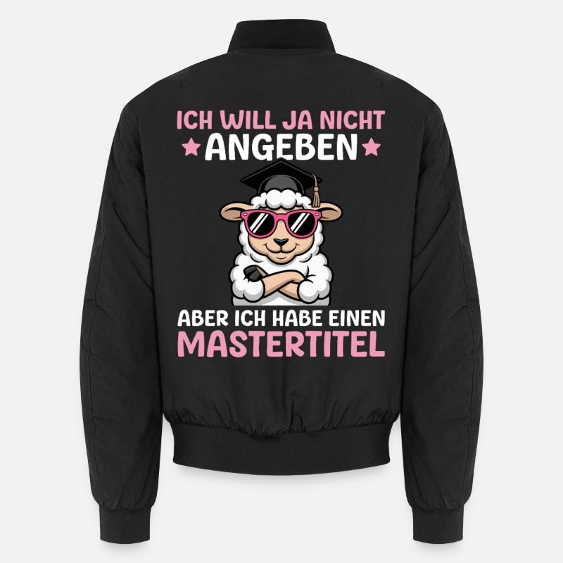 Master's examination passed, student's master's degree Unisex Bomber Jacket