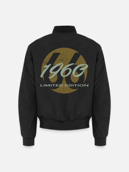 66. Geburtstag 1960 Geschenk für Männer und Frauen - Unisex Bomberjacke - Schwarz