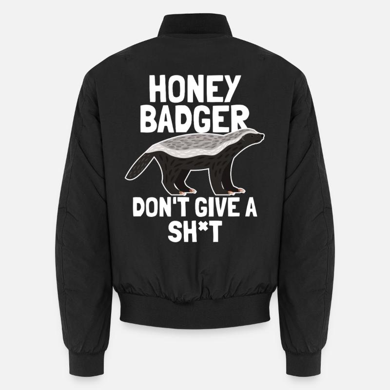 Honey Badger Give A Shit Unisex Bomber Jacket