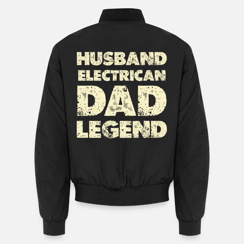 Ehemann Elektriker Legende Unisex Bomberjacke