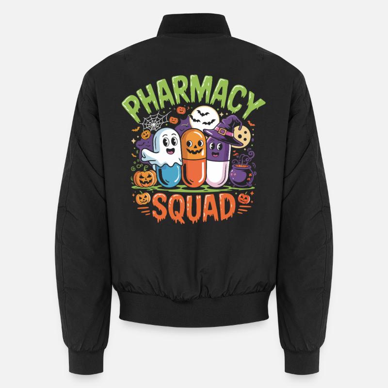 Pharmacy Squad Halloween - Unisex Bomber Jacket - black