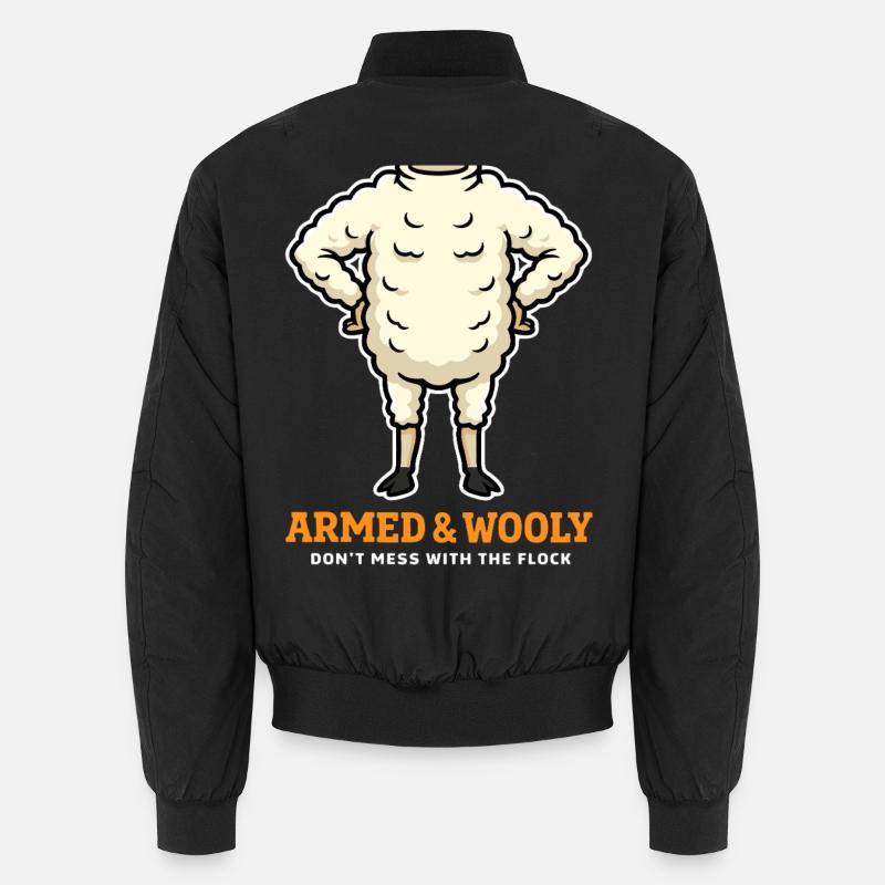 Schaf Kostüm Unisex Bomberjacke