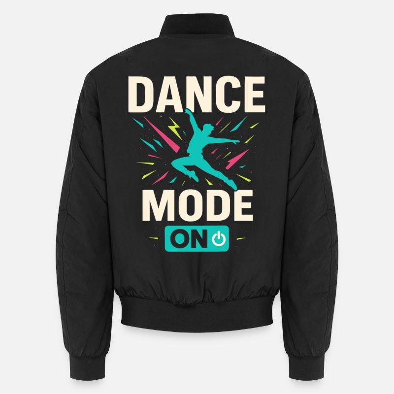 Dance mode on, tanzmodus aktiv - Unisex Bomber Jacket - black