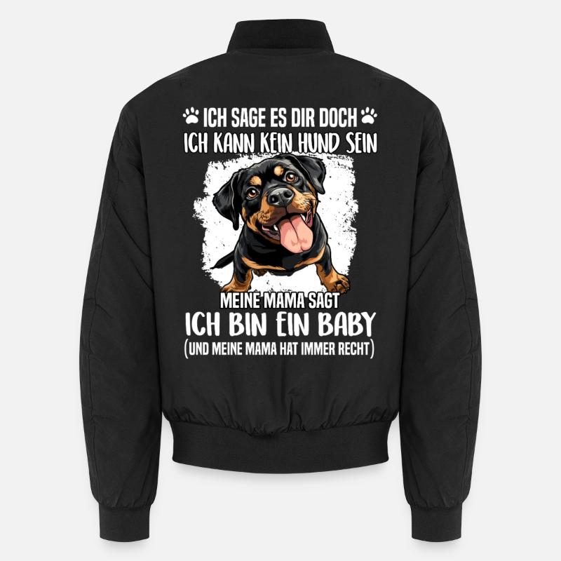 Rottweiler T Gassi Hundehalter Rottweiler Mama Unisex Bomberjacke