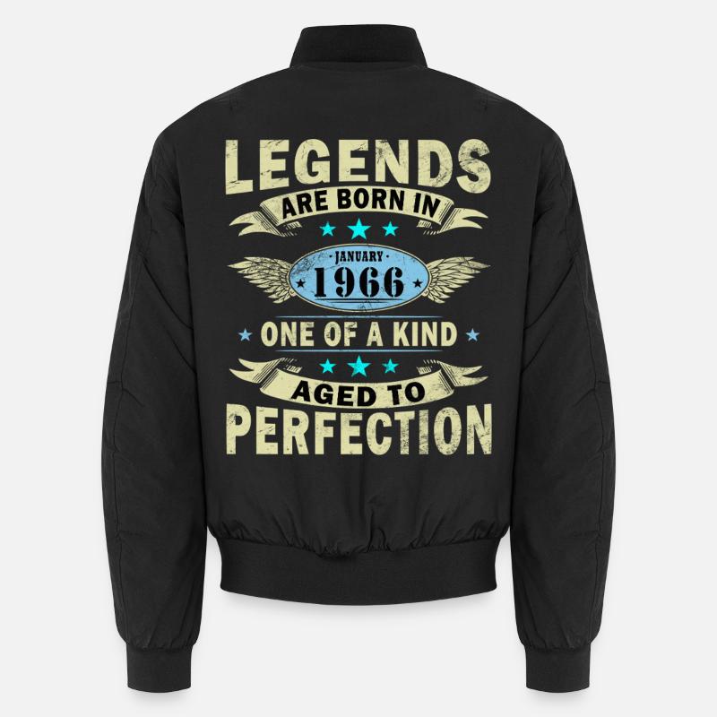 January 1966 Vintage Retro Birthday Gift Unisex Bomber Jacket