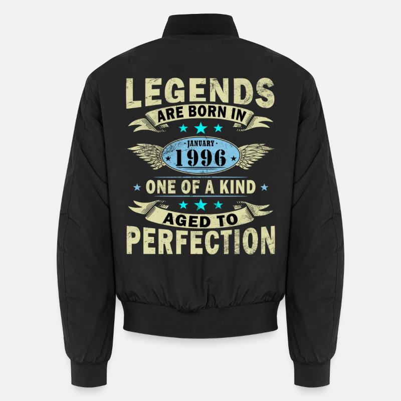 Legenden-wurden-im-Januar-1996-geboren - Unisex Bomberjacke - Schwarz