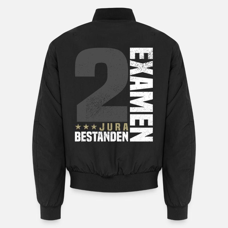 Congratulations 2nd Exam Law - Unisex Bomber Jacket - black
