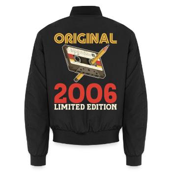 2006 20e Anniversaire 20 ans Original Vintage - Bomber unisexe - noir - Dos - AI Model Male 185 light (185cm)