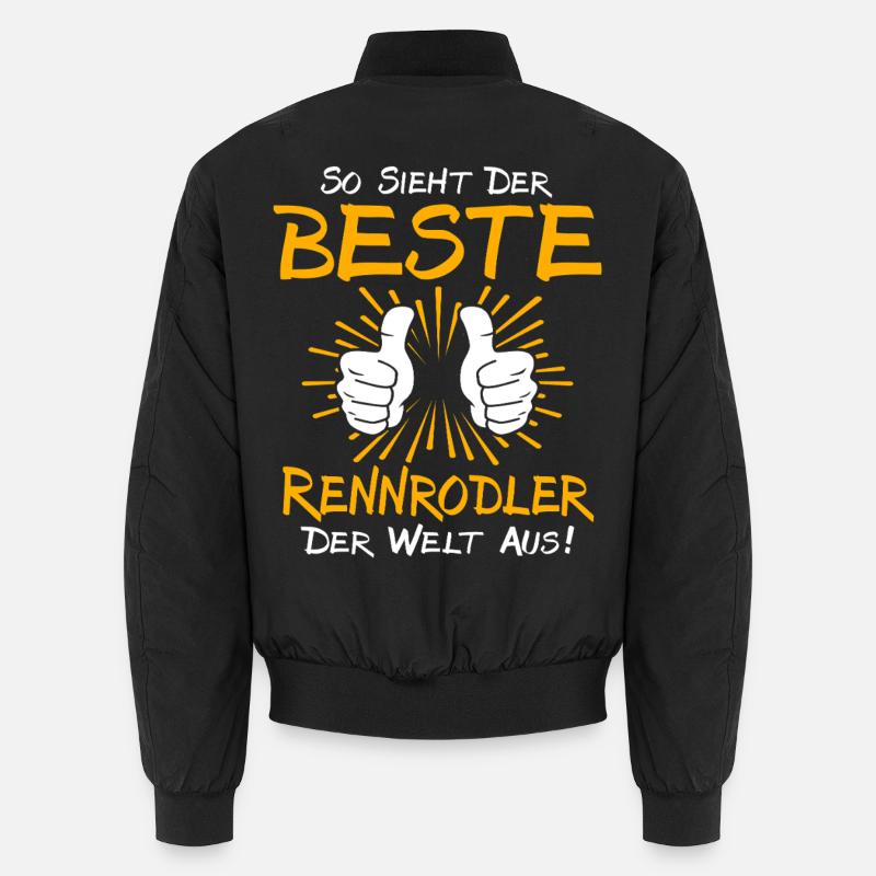 Rennrodler Geschenkidee Unisex Bomberjacke