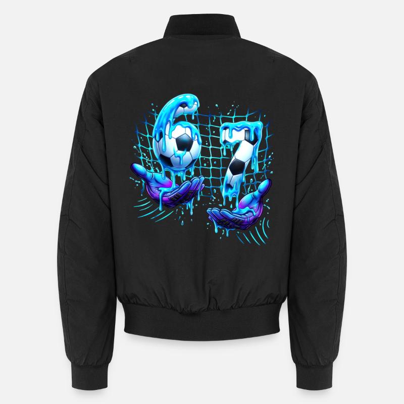 Soccer 67 Funny Six Seven Hands meme Unisex Bomberjacke