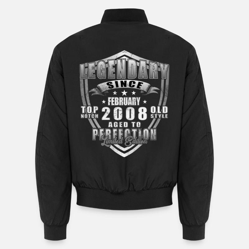 February 2008 Limited Edition - Unisex Bomber Jacket - black