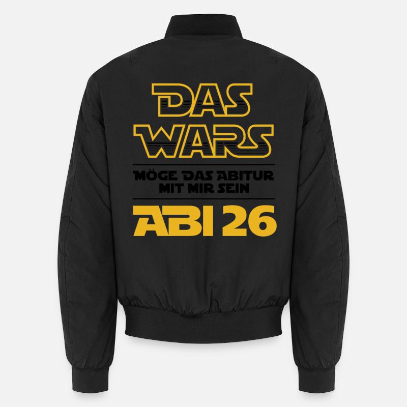 Das Wars | Abi 2026 - Abitur - Geschenk - Unisex Bomberjacke - Schwarz