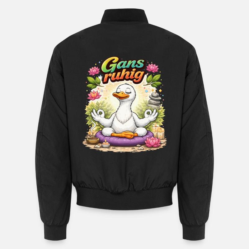 Goose Calm – Relaxation through Meditation Unisex Bomber Jacket