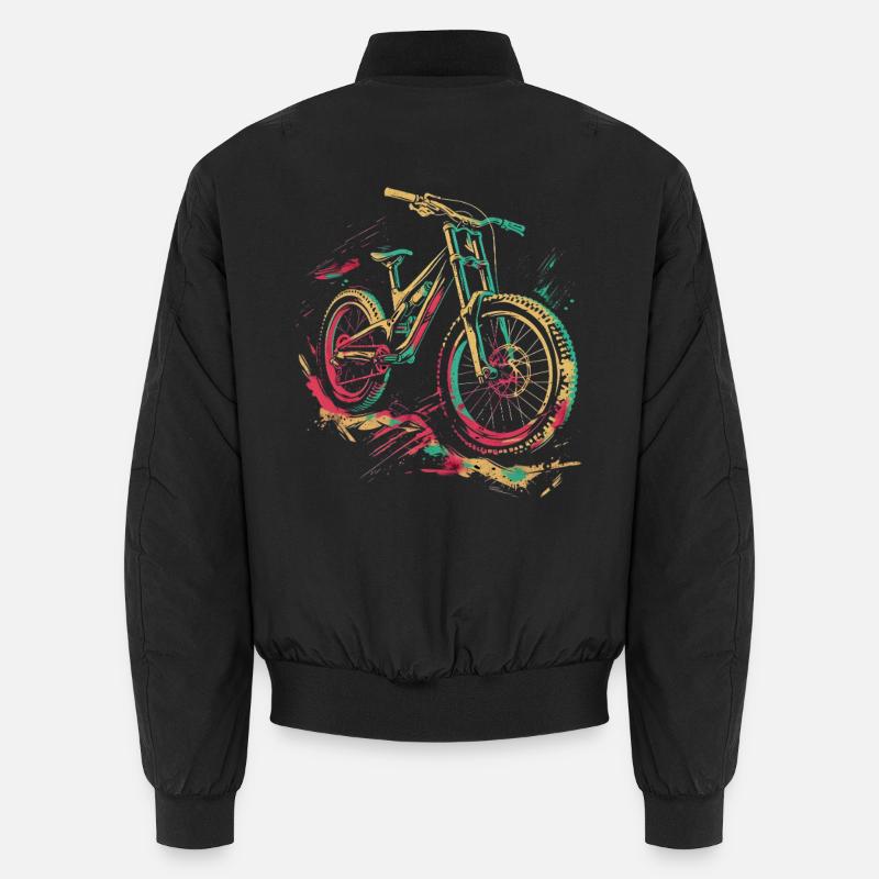 VTT rétro - Bomber unisexe - noir