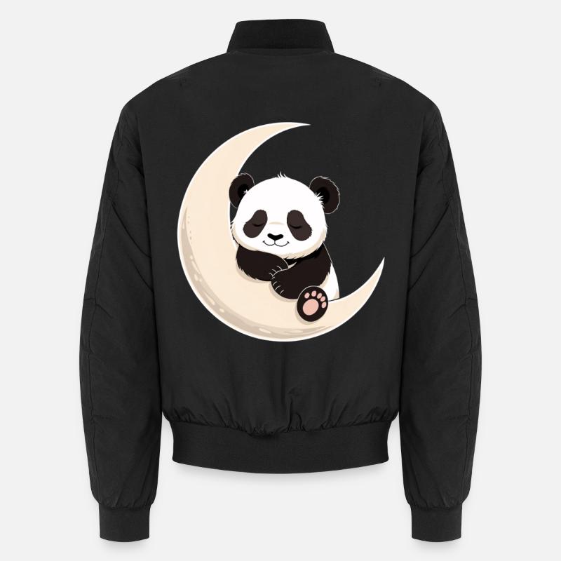 Câlins de Panda Moon - Bomber unisexe - noir