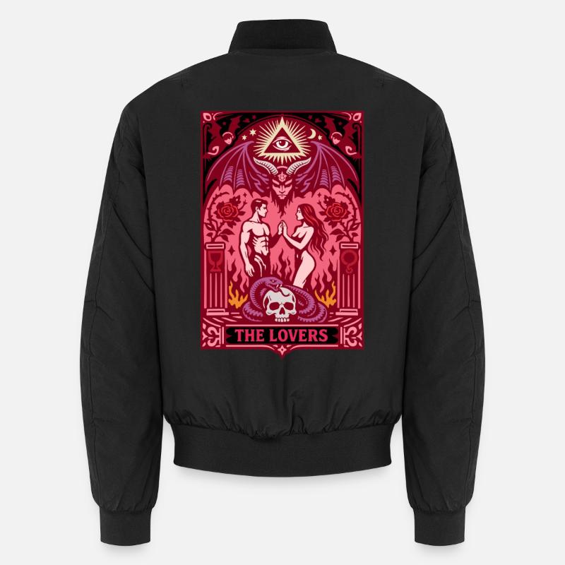 Les Amants | Gothique du Tarot | La Saint-Valentin Bomber unisexe