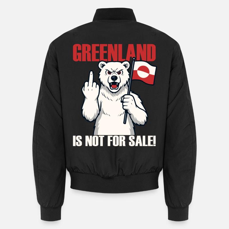Le Groenland n’est pas à vendre - Bomber unisexe - noir