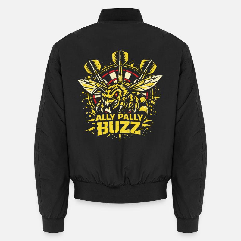 Ally Pally Buzz | Dart Biene  - Unisex Bomberjacke - Schwarz