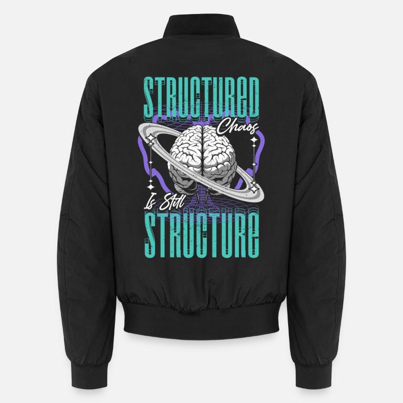 Neurodiversité neurodivergente structurée chaos Bomber unisexe