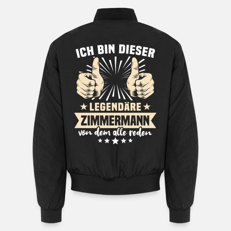 Zimmermann Sprüche Unisex Bomberjacke