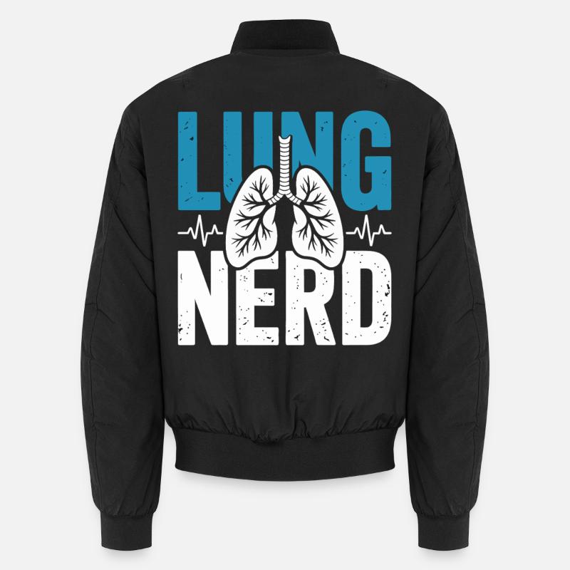 Lungs Nerd Graphic Unisex Bomber Jacket