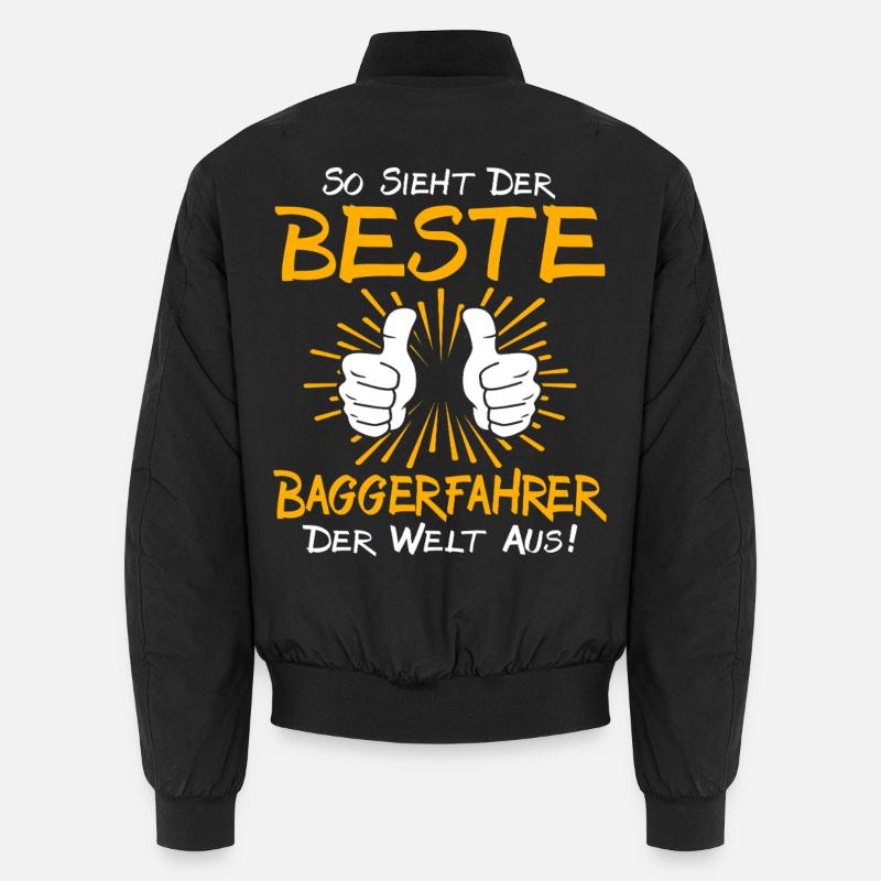 Excavator Driver Gift Idea Unisex Bomber Jacket