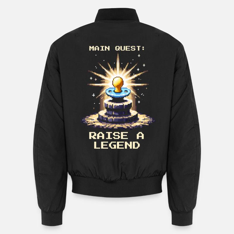 Main Quest: Raising a Legend | Parents Unisex Bomber Jacket