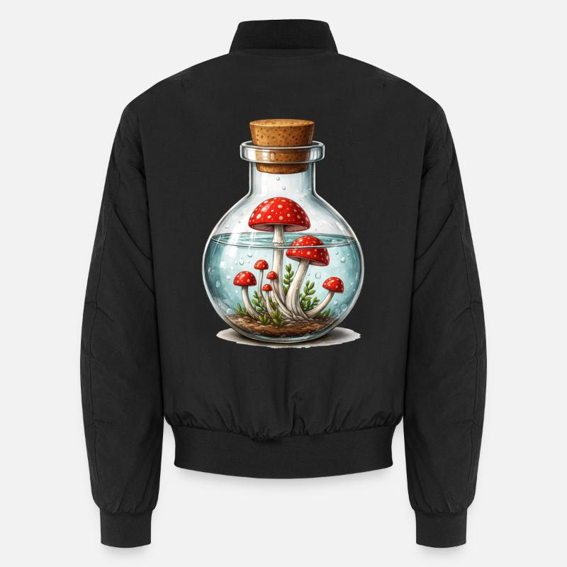Magic mushrooms in a jar – magical look Unisex Bomber Jacket