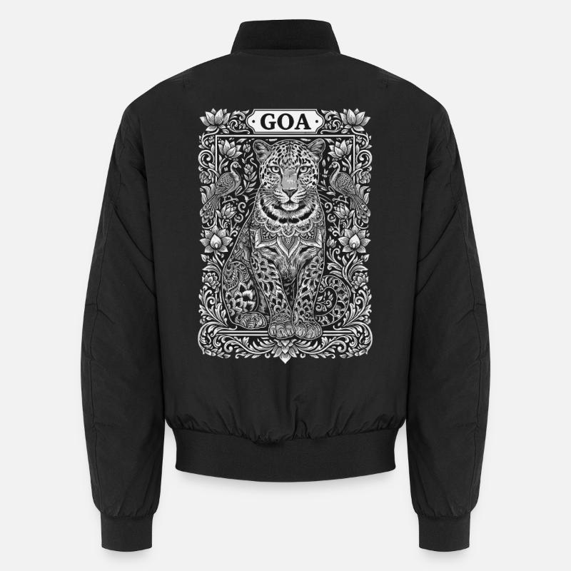 Mandala du léopard de Goa Bomber unisexe