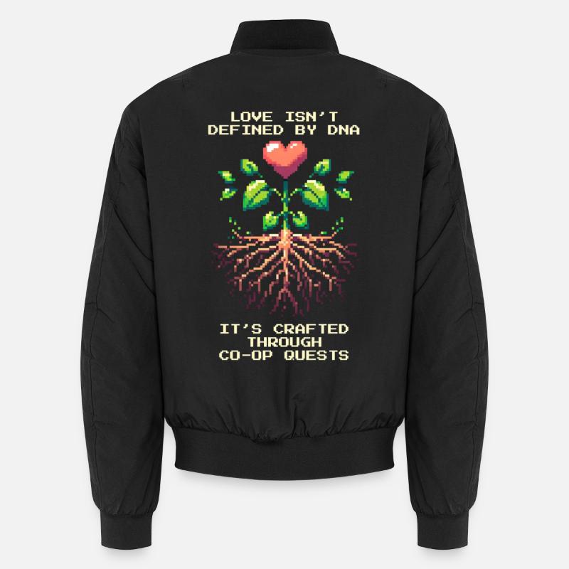 Love is more than DNA | Patchwork family Unisex Bomber Jacket