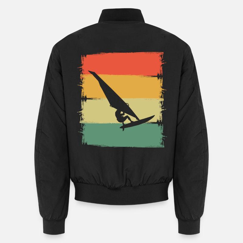 Windsurfer Silhouette Unisex Bomberjacke