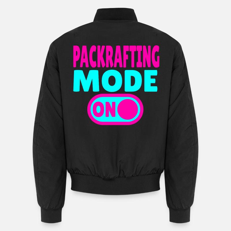 Packrafting Mode ON – Adventure on land and water Unisex Bomber Jacket