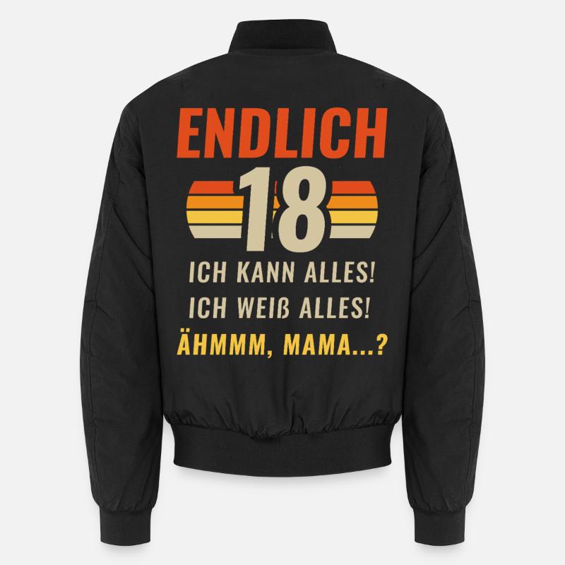 Finally 18 I can do everything I know everything Unisex Bomber Jacket