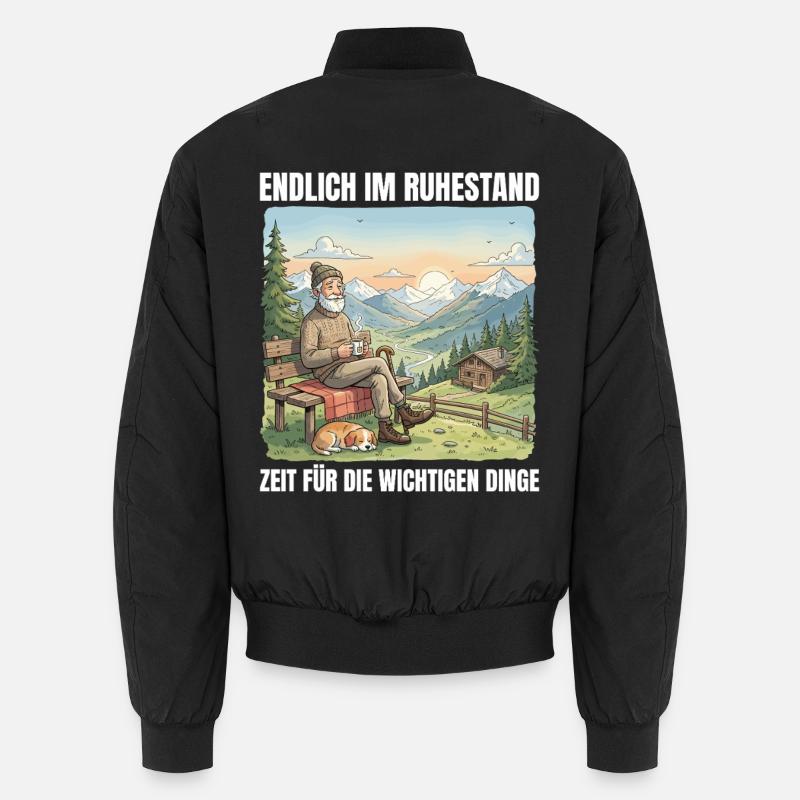 Retirement Hiking Time for the important things Unisex Bomber Jacket