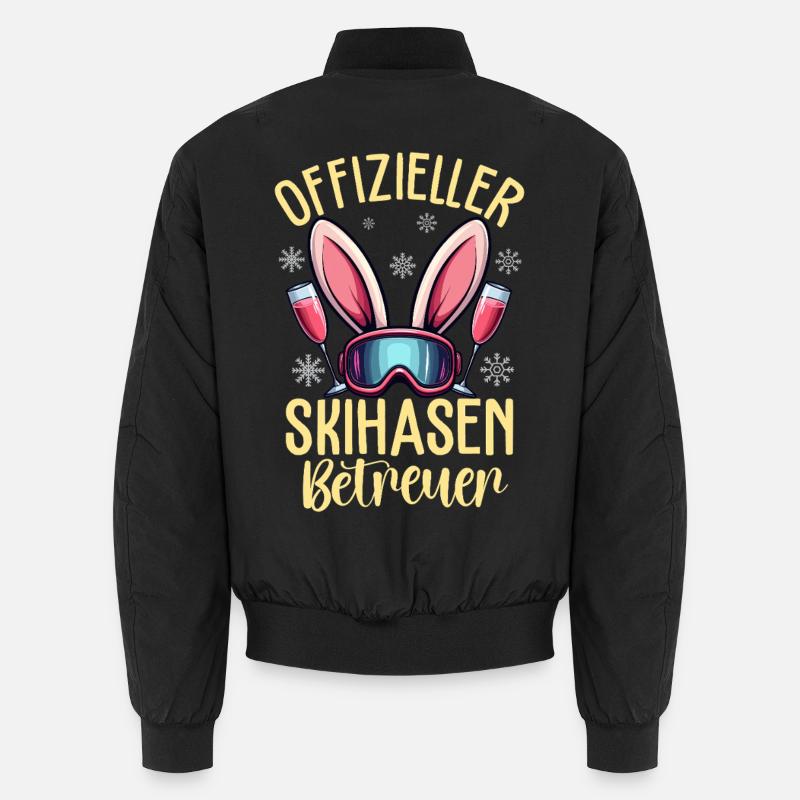 Official Ski Bunny Supervisor - Unisex Bomber Jacket - black