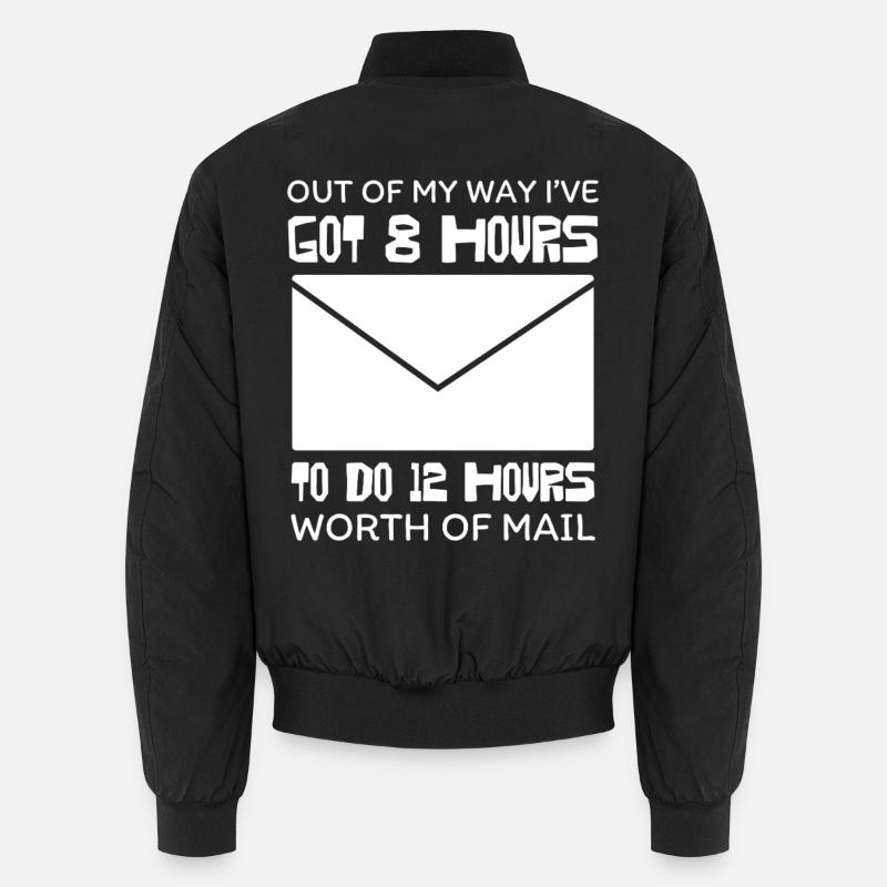 Acht Stunden E Mail Marathon Unisex Bomberjacke